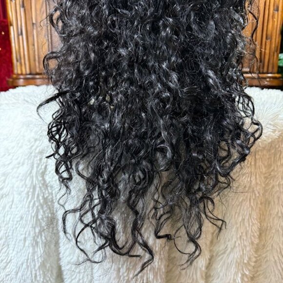 Pazazz PL-Sanya 28" Lace Front Wavy Color 1B Synthetic Wig - Picture 15 of 16